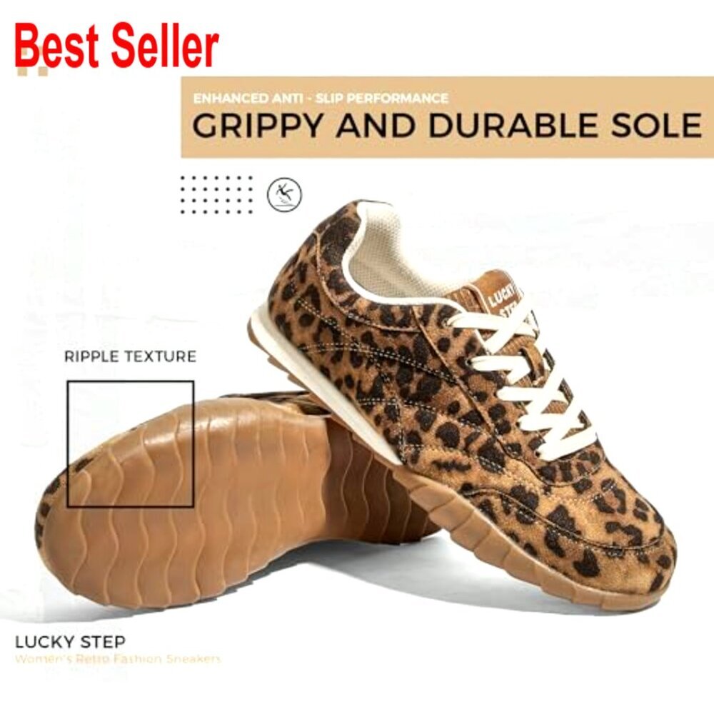 Women's Retro Fashion Sneakers Thin Sole Anti-Slip Comfortable Walking Shoes - Picture 4 of 7